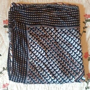 NWT Dana Buchman Kohl's Square Scarf Geometric Designs Brown Hues 40 X 40"